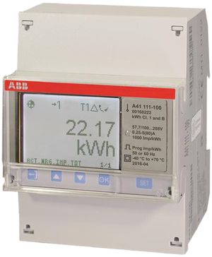 Compteur d'énergie AMD ABB 1×80A direct, A41 Stahl