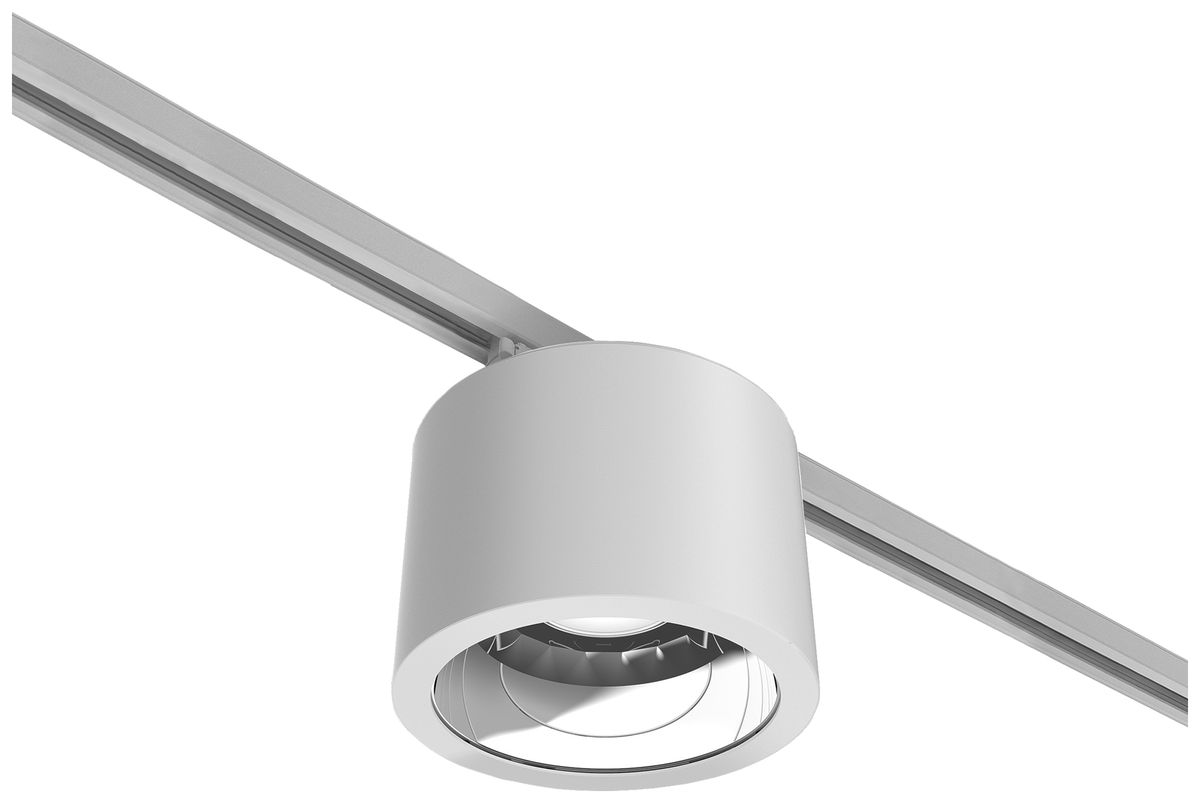 Downlight LED AP Philips DRUM TRACK 16.5W 2181lm 830 90° AD3PH Ø218mm blanc