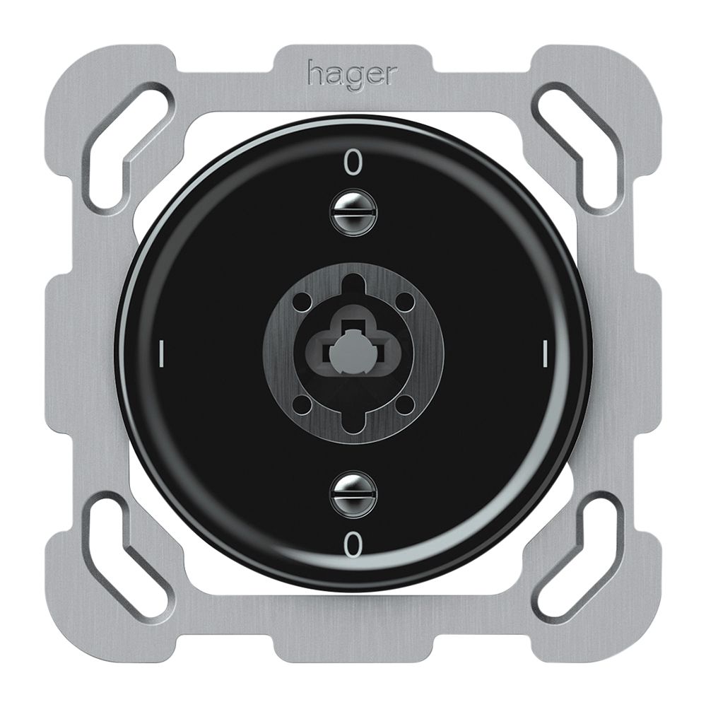 Interruttore a chiave INC origin interruttore 0/3L 16A 250V 0-I-0-I 77×77mm nero