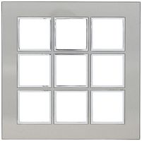 En-tête ENC Legrand Arteor 3×3, stainless steel