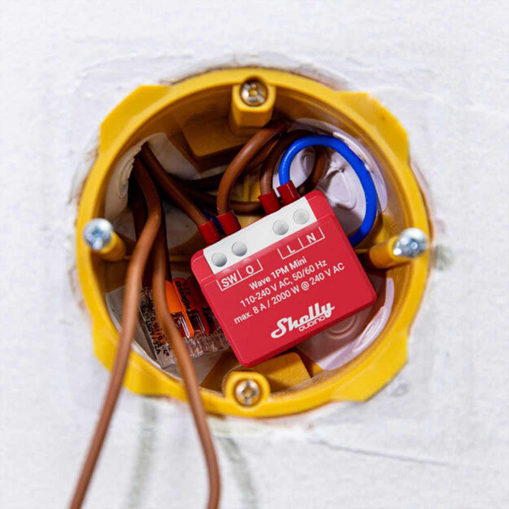 EB-RF-Schaltaktor Shelly Wave 1PM Mini Z-Wave 110…240V