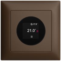 UP-Raumthermostat EDIZIOdue 230VAC 4…30°C 88×88mm coffee