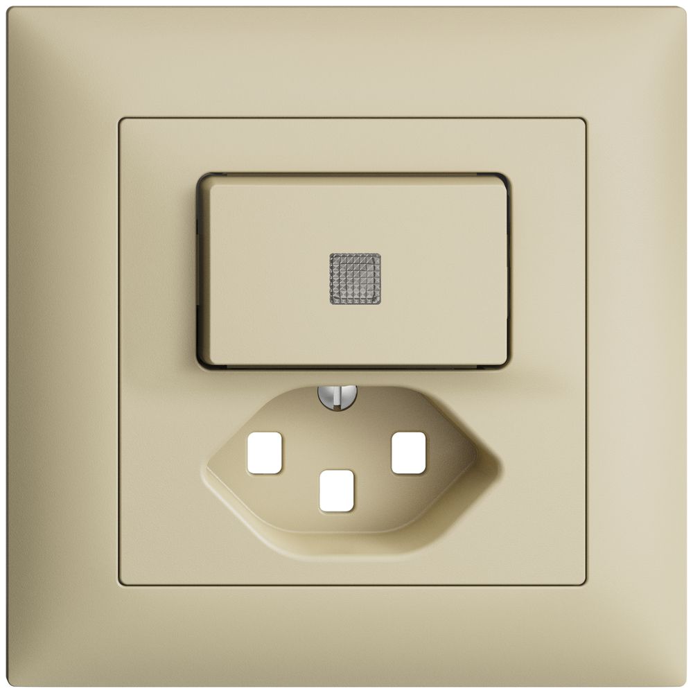 Kit frontale INC EDIZIOdue vanille 88×88mm T23 con lente