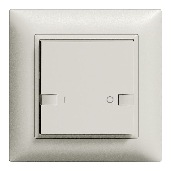 UP-Frontset ON-OFF 1K/1T ZEP 88×88mm hellgrau