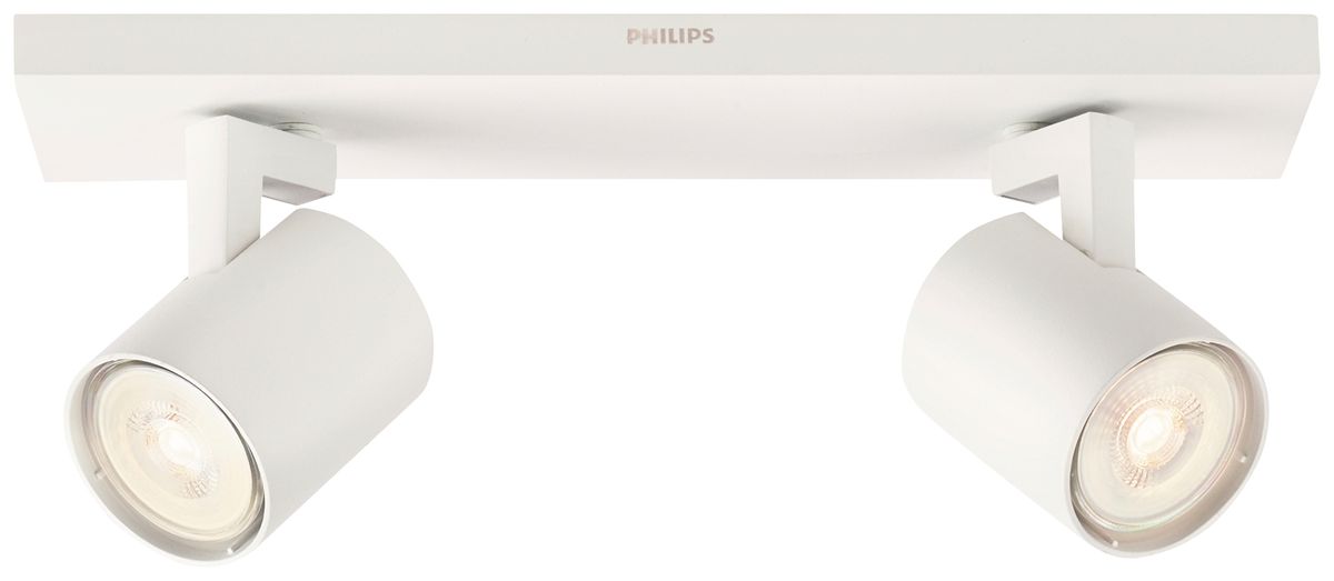 Spot Philips MYL Runner GU10 2×3.5W DIM weiss