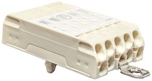 Verbindungsklemme 5P 0.5…2.5mm² Erdungsbügel Beschriftung ws