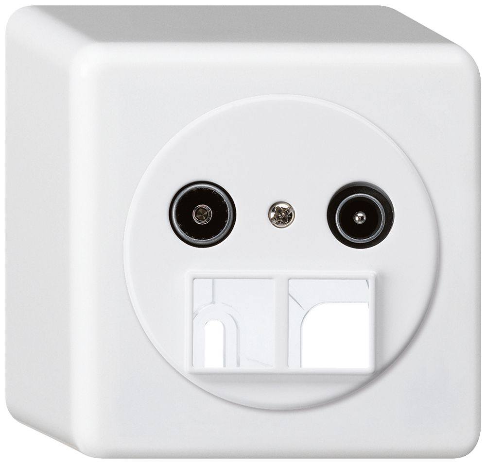 Presa d'antenna AP TV-R HMS basico 14dB bianco