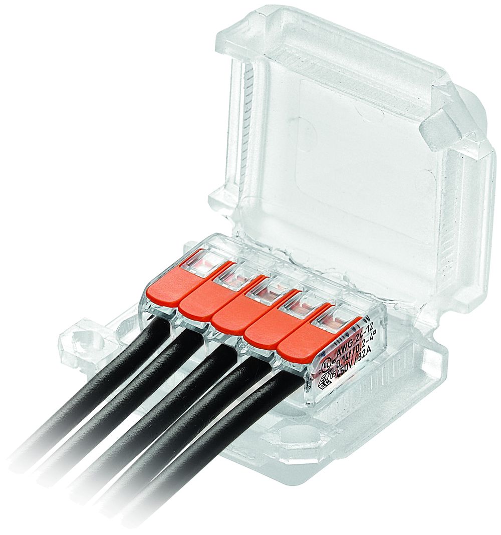 Verbindungsmuffe Raytech HAPPYJOINT5 mit Gel 5×1…4mm² IPX8 45×37×24mm