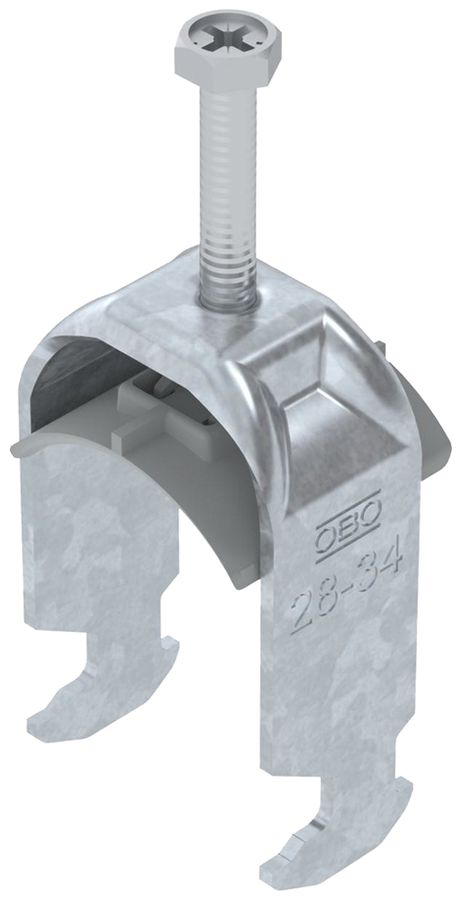 Fixation rapide BET 2056 pied à H mat.synthétique 28…34mm 1×câble acier Zn-ch-im