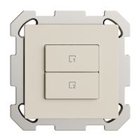 Pulsante scena INC 2 scene verticale/2T Edue Wiser crema