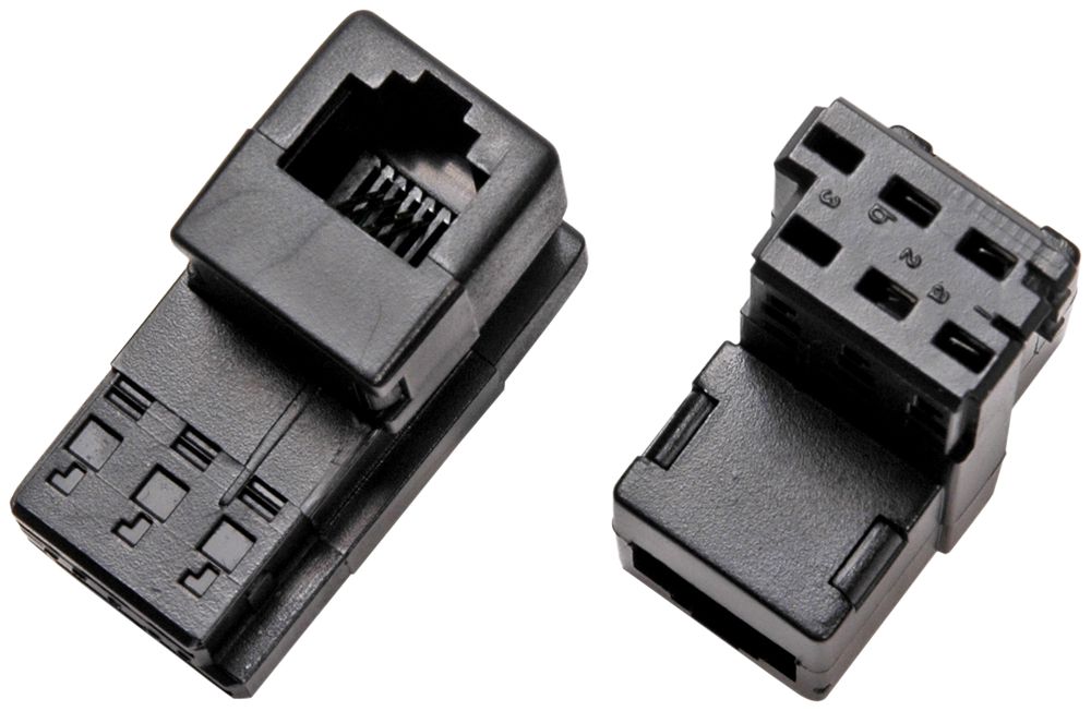 Adaptateur direct TT83m/RJ11f UTP, noir