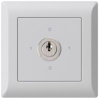 Interruttore rotativo INC kallysto.line 0/1L grigio chiaro con serratura Kaba 8