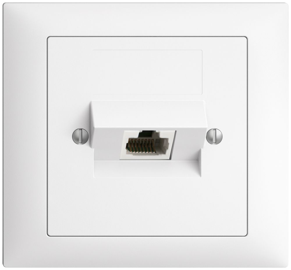 EB-Dose 1×RJ45/u 4P ITplus EDIZIOdue weiss