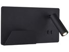 Applique LED SLV SOMNILA SPOT LEFT 15W 3000K c.lpda di lettura e USB nero