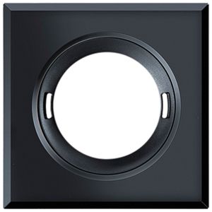 Coperchio ESYLUX per rilevatore FLAT plastica opaco quadrato nero
