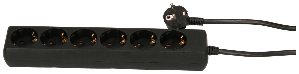 Presa multipla MH Kopp 6×Schuko 1.4m 3×1.5mm² nero