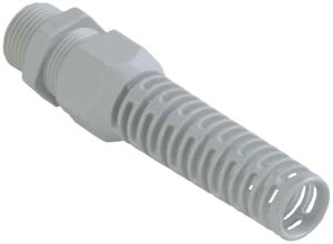 Kabelverschraubung AGRO PA M20×1.5 Ø3…7mm hellgrau mit Knickschutztülle lang