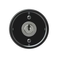 Schlüsselschalter origin Ausschalter 0/2L 16A 250V 0-I-0-I 60×60mm schwarz