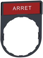Einlegeschild Schneider Electric Arrêt