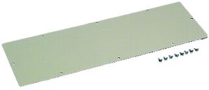 Plaque de fermeture Hager univers ouvertures latérales barres dans armoires FR