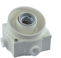 Lampensockel Isolierstoff Fixer E27 75W weiss