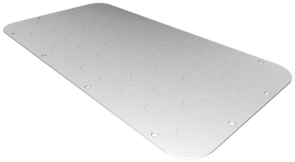 Plaque passe-câbles Rittal AX, estampage métrique, 436×221mm, métal