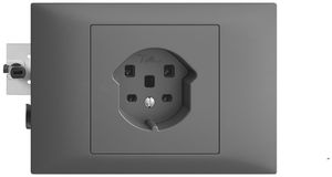 Presa INS EDIZIOdue T25 16A grigio scuro, 53mm, morsetti a vite
