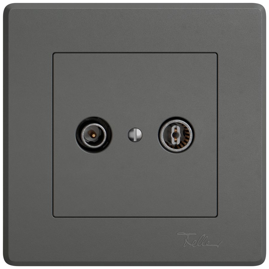 Prise antenne ENC TV-R EDIZIO.liv SNAPFIX® prise de passage 15dB grf