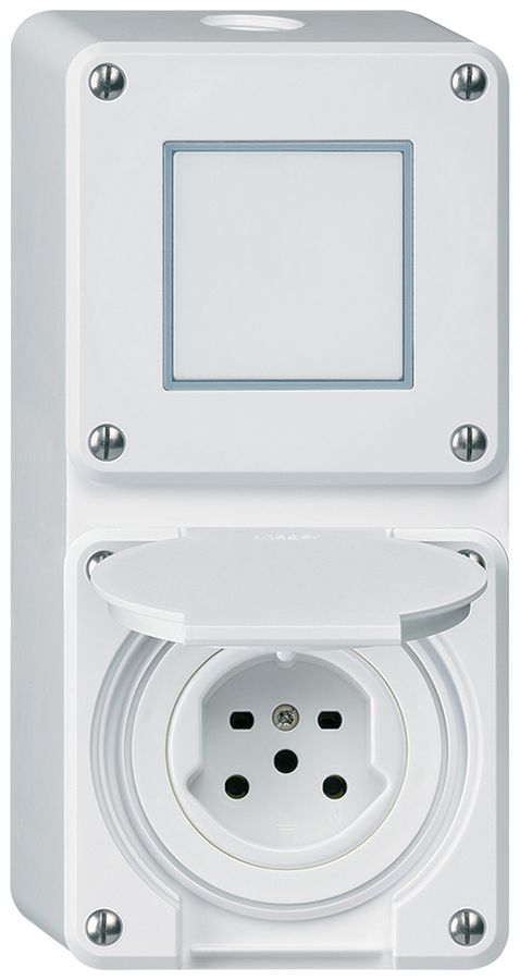 Combi AP 2×1 HA robusto schéma 3/type 15 bornes enfichables avec couvercle bc