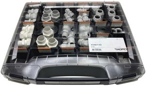 Coffret d'assortiment AGRO avec presse étoupes en matière synthétique