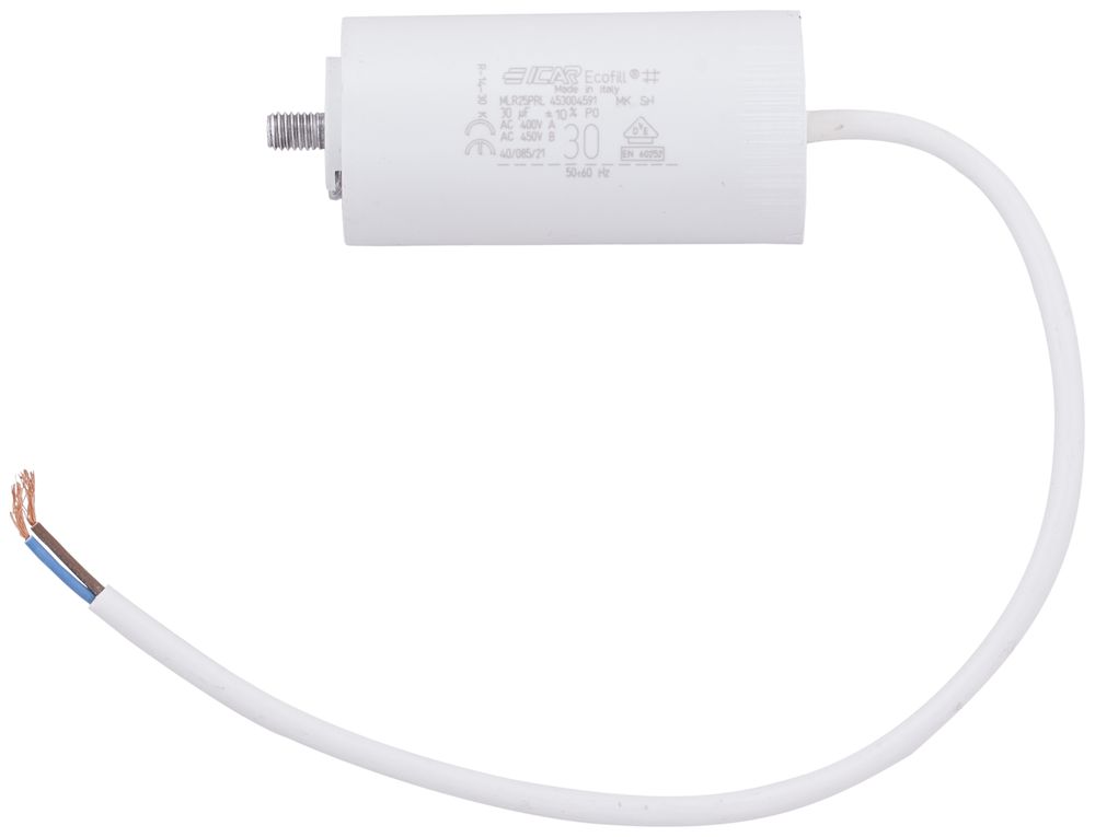 Kondensator ICAR MLR25PRL453004591 30µF 450V für Motor Ø45×91mm