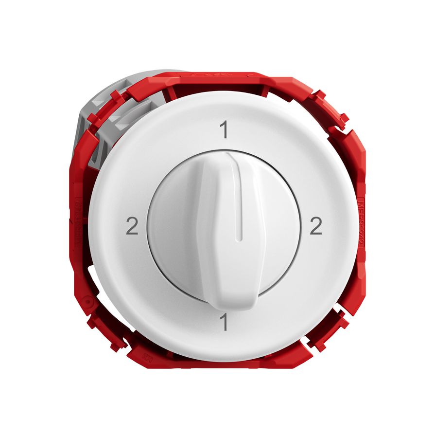 Drehschalter STANDARDdue SNAPFIX® Drehgriff Wechselschalter 3/3L ws