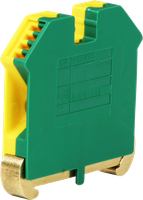 Schutzleiter-Reihenklemme Woertz 2.5…6mm² Schraubanschluss 2×1 TH35 grün/gelb