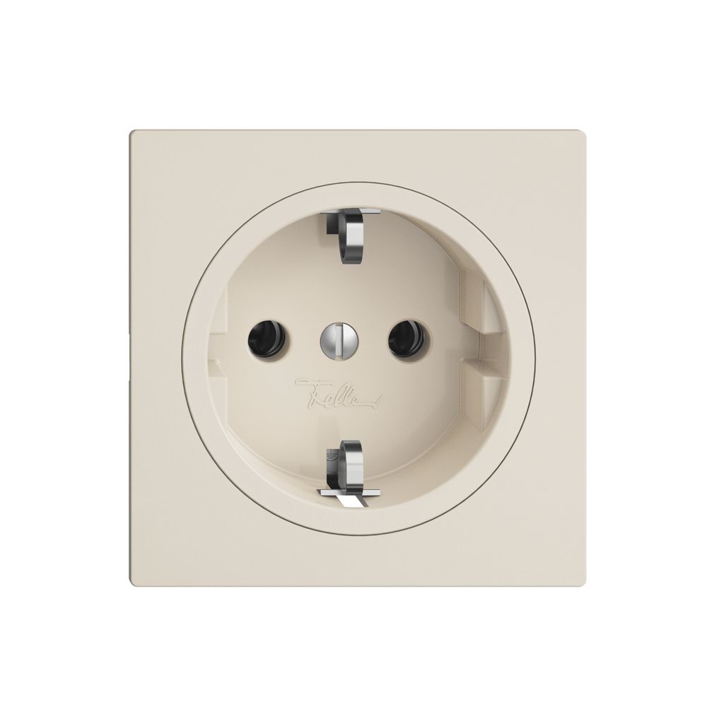 SCHUKO-Steckdose EDIZIOdue F, 16A, 250VAC, L+N+PE crema