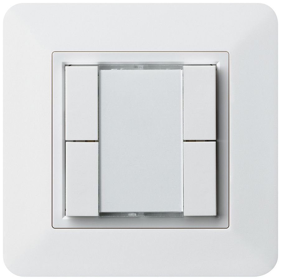 Poussoir multifonction ENC kallysto.trend KNX RF 4× blanc
