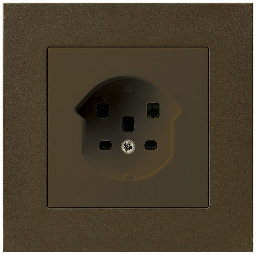 UP-Steckdose kallysto.pro T25 braun Schraubklemme