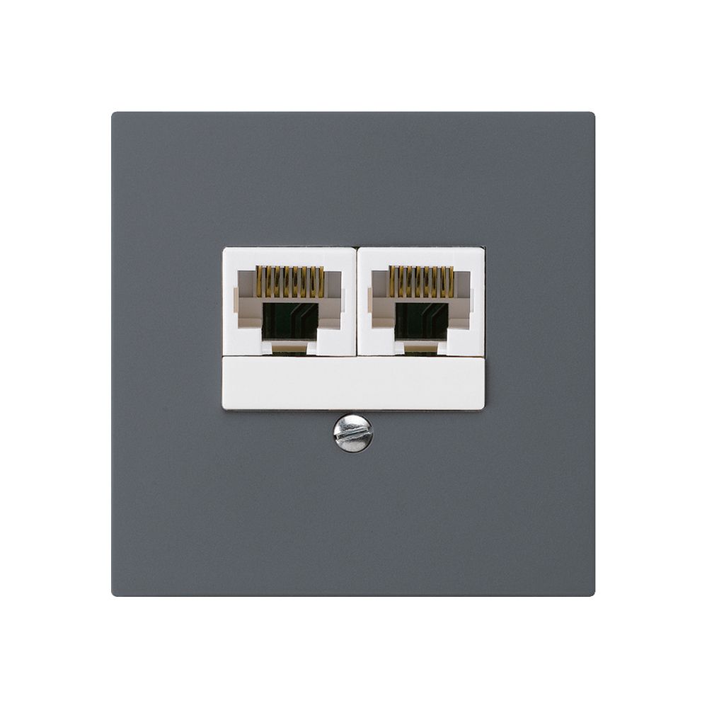 UP-Dose kallysto 2×RJ45u getrennt anthrazit