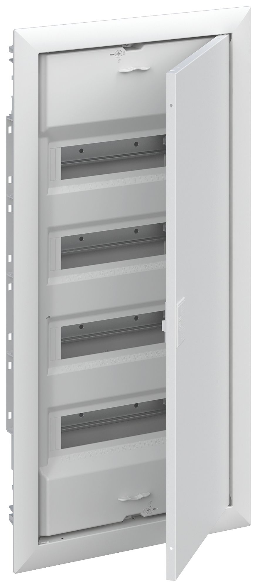 Tableau de distribution ENC ABB UK648N3 4 rangées 48UM avec porte, blanc