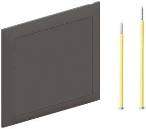 Steckdeckel AGRO 130×130mm dunkelgrau mit Zentrumsschraube