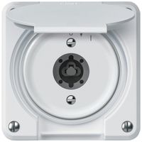 Contatto rotativo a chiave robusto 1P 1NO 20A 250V 86×86mm bianco