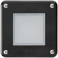 Luminaire LED ENC robusto A IP55 noir LED blanc