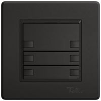 Poussoir universel ENC EDIZIO.liv UNI SNAPFIX® 12…48V s.LED 3× comm.2T no