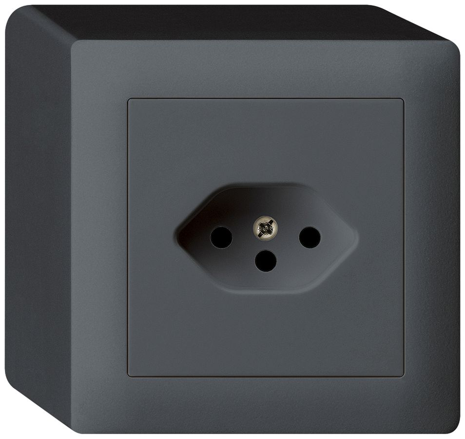 Prise AP kallysto T13 anthracite avec sécurité enfants