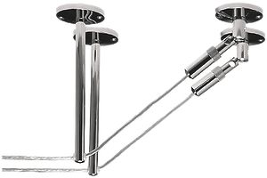 Articulation SLV pour système de câble basse tension, 160mm 2 pièces chromé