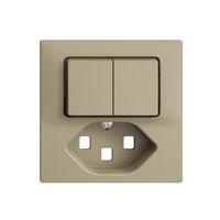 Frontset 60×60mm EDIZIOdue sand T23 für Kleinkombi