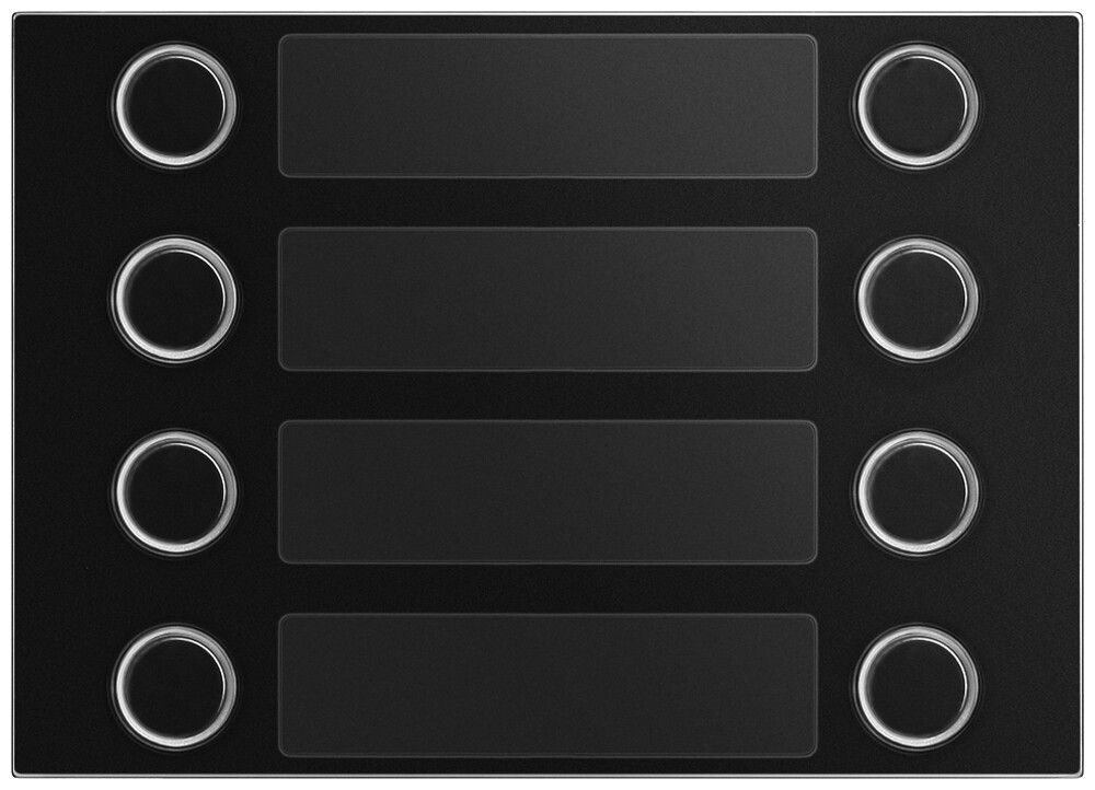 Placca frontale per modulo tasti d.chiamata Urmet Alpha 8×pulsante (4×2) IP55 ne