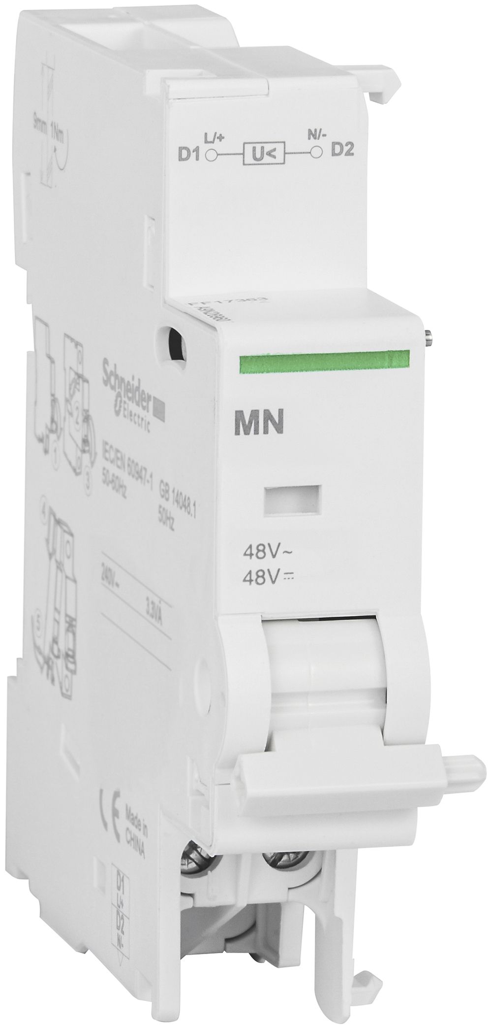 Interruttore a sovratensione istantanea Schneider Electric MN 48VAC 48VDC