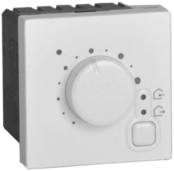 Thermostat d'ambiance INC Legrand Mosaic 230V, avec bouton de commande, blanc
