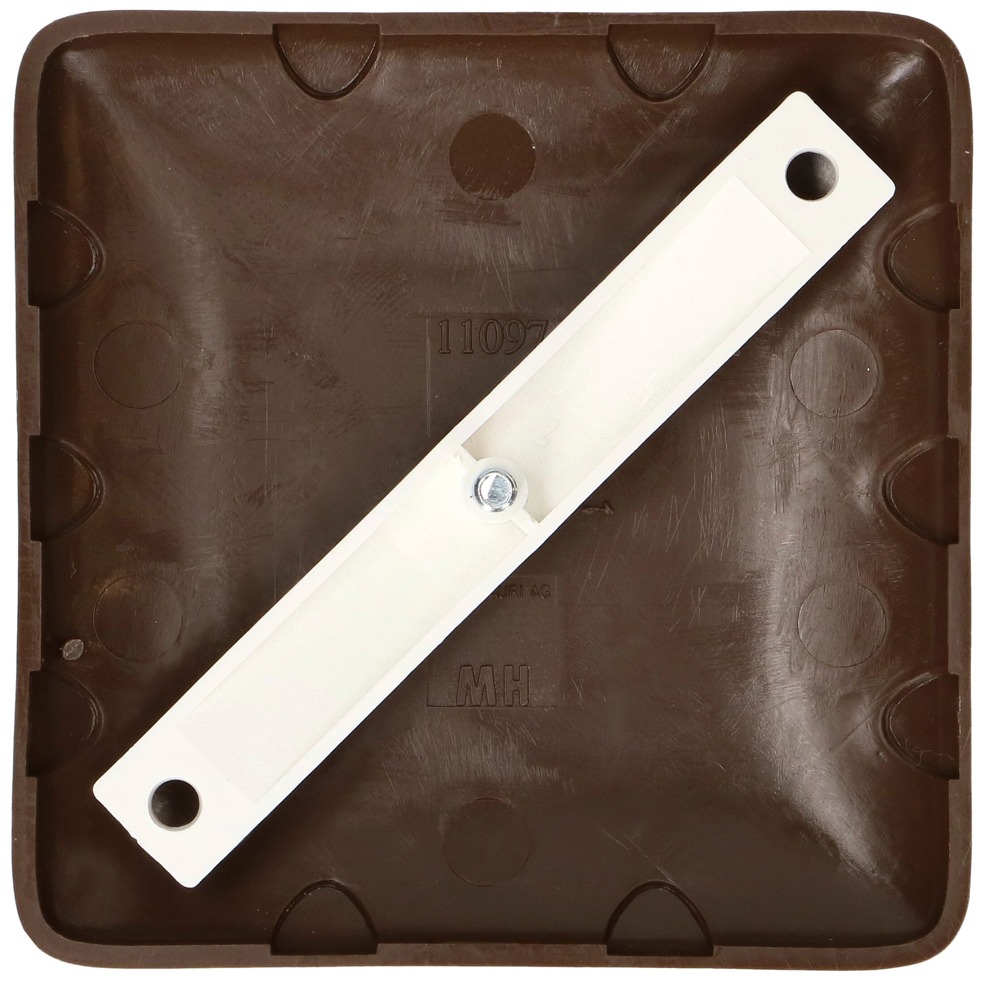 Deckenrosette MH BUILD 86×86×13mm braun IP20