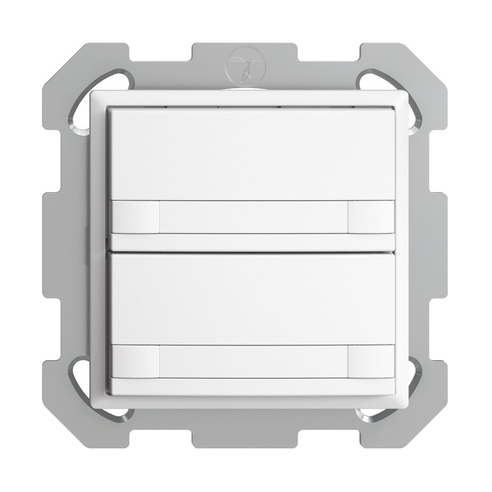 Poussoir KNX RGB ENC EDUE, 250mW, s.LED, papier, 2×poussoir, comm.2×touches, bc